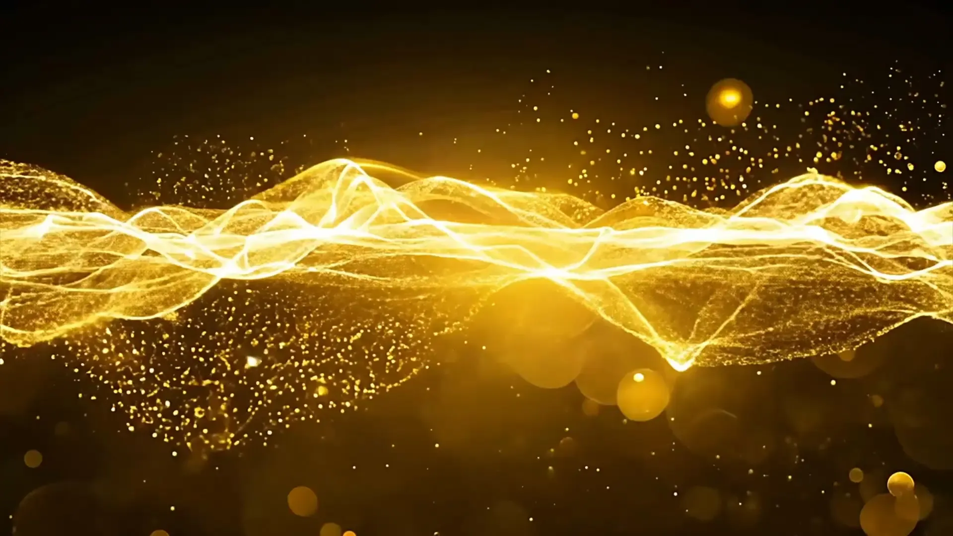 Shimmering Gold Particle Wave Overlay for Luxury Video Projects